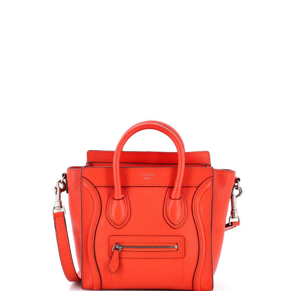 Celine Luggage Bag Smooth Leather Nano #240764C14B